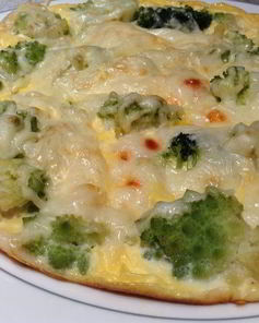 Фриттата с романеско и брокколи