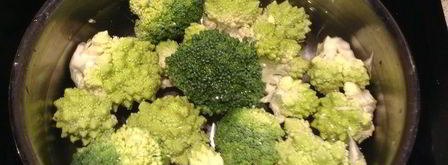 фриттата с романеско и брокколи. Шаг 2