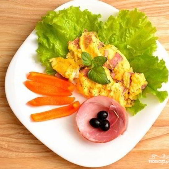 Рецепт омлета без молока в микроволновке