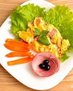 Омлет без молока в микроволновке