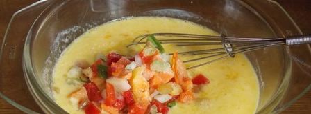 омлет на кефире. Шаг 4