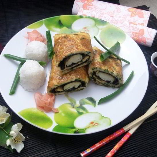 Рецепт омлета рыбного в японском стиле