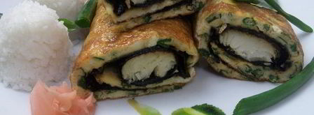 омлет рыбный в японском стиле. Шаг 17