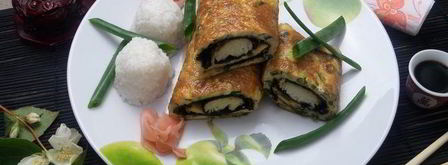 омлет рыбный в японском стиле. Шаг 20