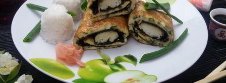 омлет рыбный в японском стиле. Шаг 21