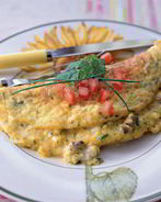 Омлет с грибами