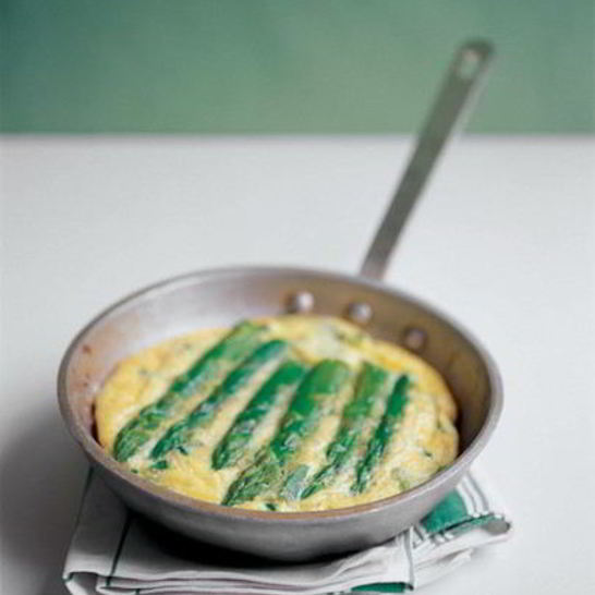 Рецепт омлета с картофелем и спаржей
