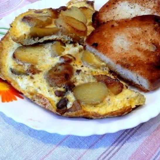 Рецепт омлета с картофелем