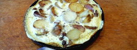 омлет с картофелем. Шаг 11