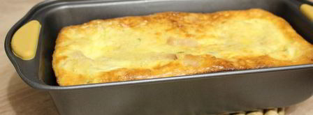 омлет с копченым мясом и зеленым горошком. Шаг 7