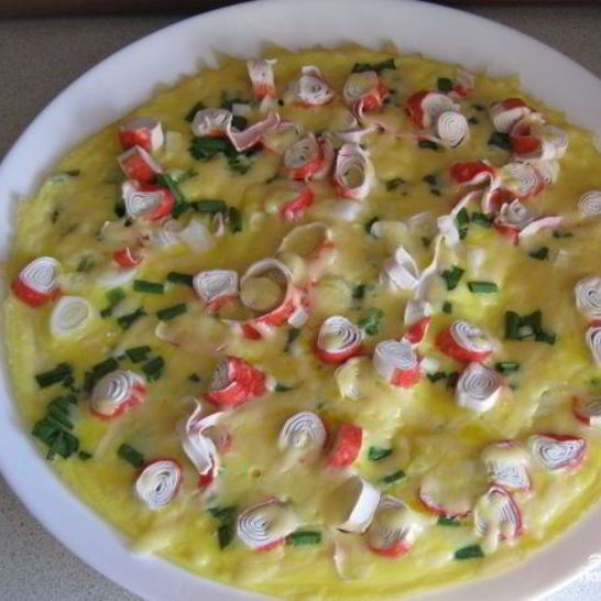 Рецепт омлета с крабовыми палочками