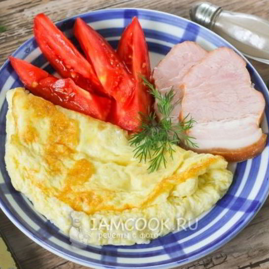 Рецепт омлета с майонезом на сковороде