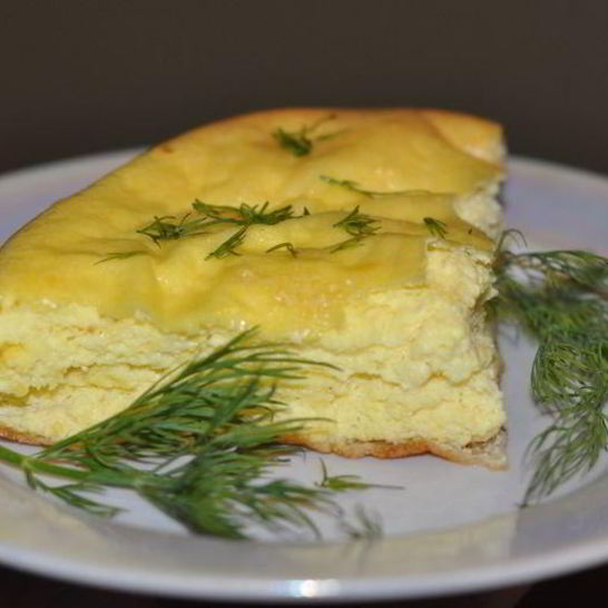 Рецепт омлета с мукой и молоком