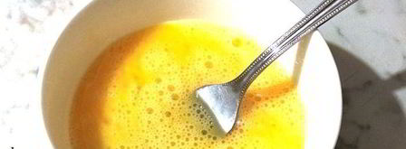 омлет с мятой и зеленым горошком. Шаг 3