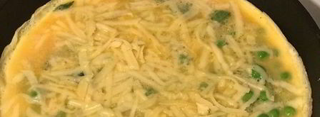 омлет с мятой и зеленым горошком. Шаг 6