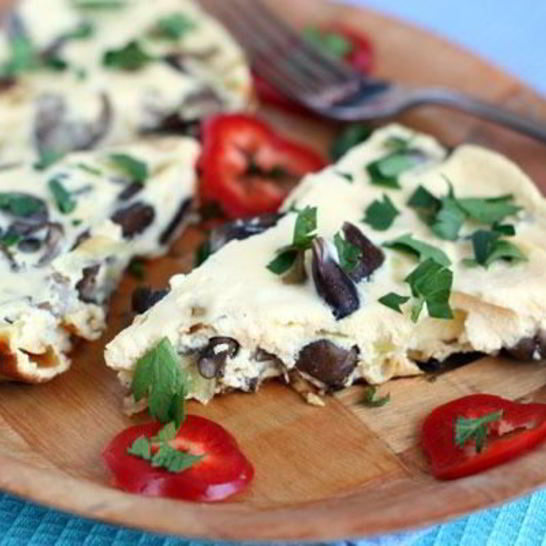 Рецепт омлета с опятами