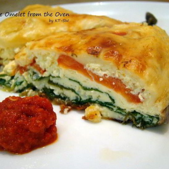 Рецепт омлета с овощами в духовке