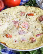 Омлет с помидорами