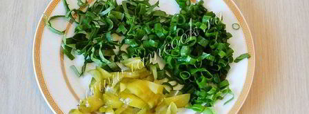 омлет весенний с зеленью. Шаг 3