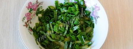 омлет весенний с зеленью. Шаг 5