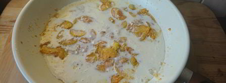 сладкий омлет с яблоком. Шаг 8