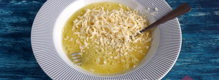 сырный омлет с ветчиной. Шаг 3