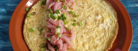 сырный омлет с ветчиной. Шаг 9