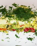 Сырный омлет со стручковой фасолью