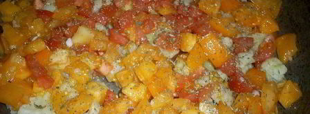 вкусный омлет с овощами сытный ужин. Шаг 3