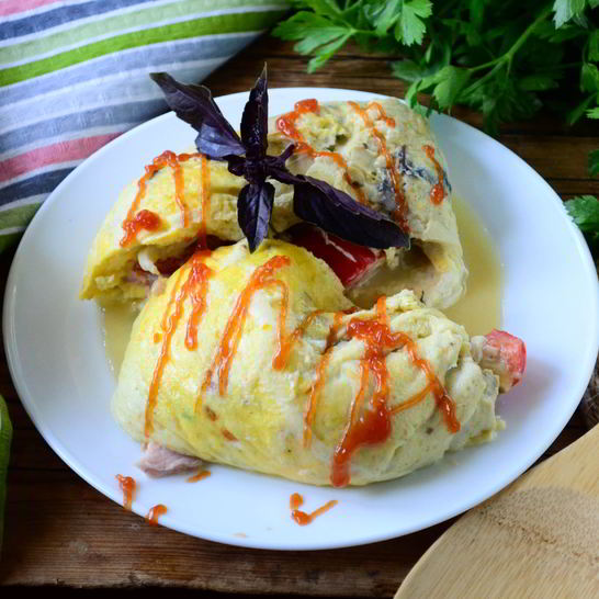 Рецепт воздушного омлета в пакете