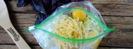 воздушный омлет в пакете. Шаг 3