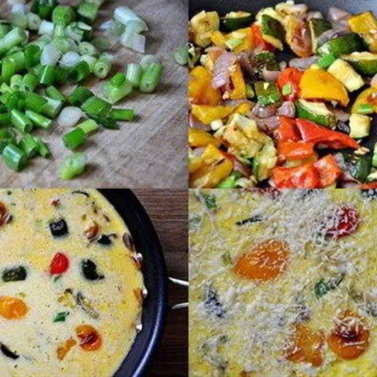 Рецепт запеченного овощной омлет