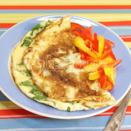 Рецепт завтрака омлет-конверт