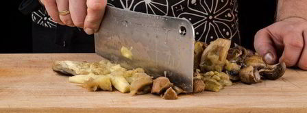 баклажановый паштет с грибами. Шаг 4