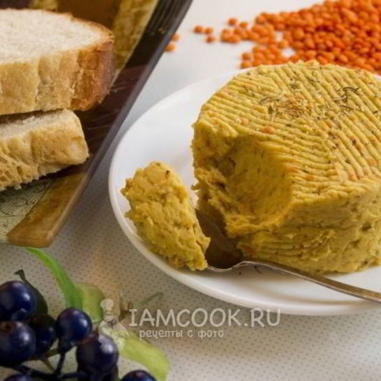 Рецепт чечевичного паштета с морковью