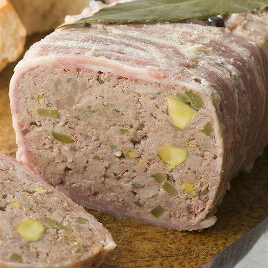 Рецепт мясного паштета с фисташками