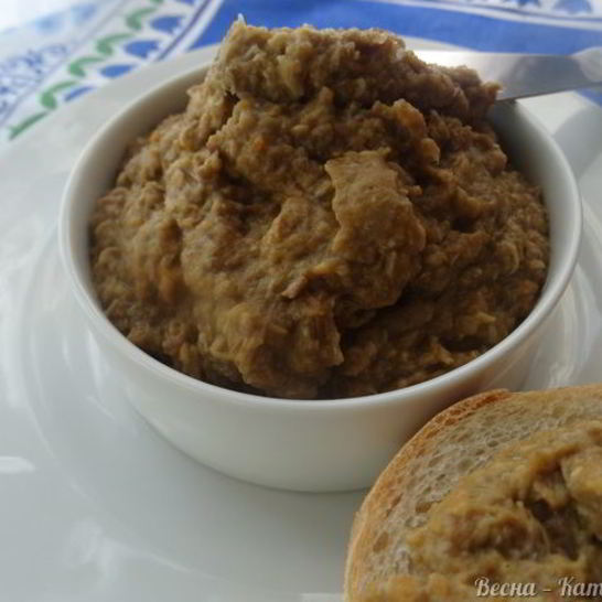Рецепт паштета из чечевицы с грибами