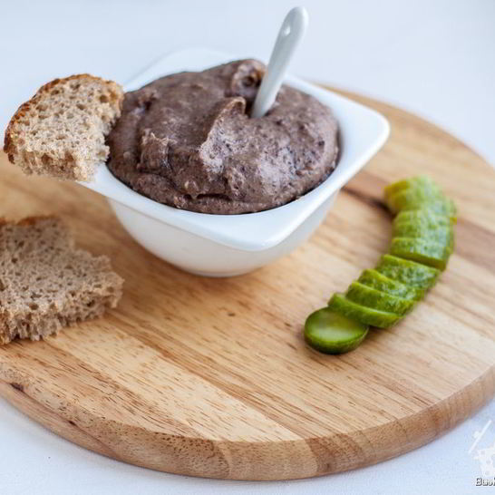 Рецепт паштета из фасоли, картофеля и мака
