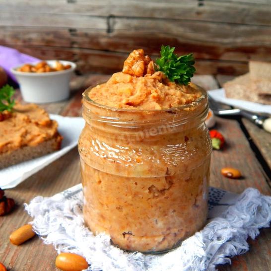 Рецепт паштета из фасоли