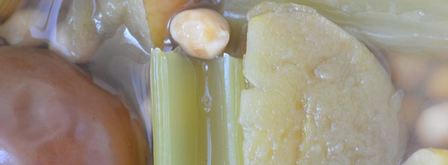 паштет из нута с яблоками и хлебцами из отрубей. Шаг 2