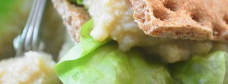 паштет из нута с яблоками и хлебцами из отрубей. Шаг 4