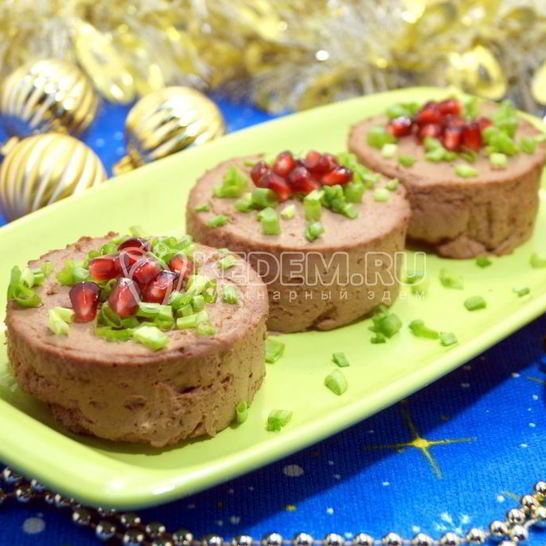 Рецепт паштета из печени новогодний