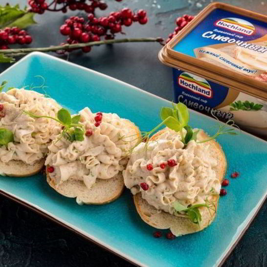 Рецепт паштета с плавленым сыром