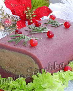 Печеночный паштет в клюквенном соусе