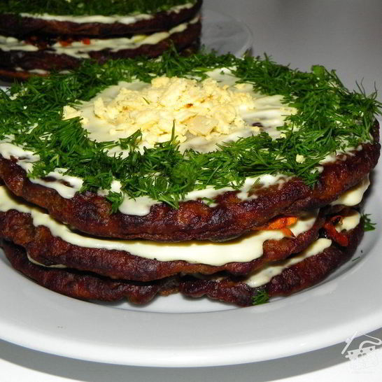 Рецепт печеночного тортика