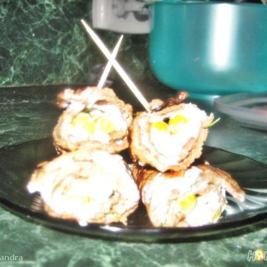 Рецепт печеночных рулетиков