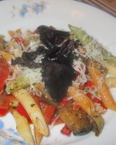 Пенне с баклажанами