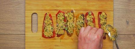 пхали и баклажаны с орехами. Шаг 12