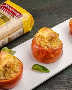 Помидоры, фаршированные рисом и креветками