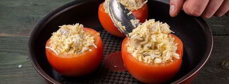 помидоры, фаршированные рисом и креветками. Шаг 5